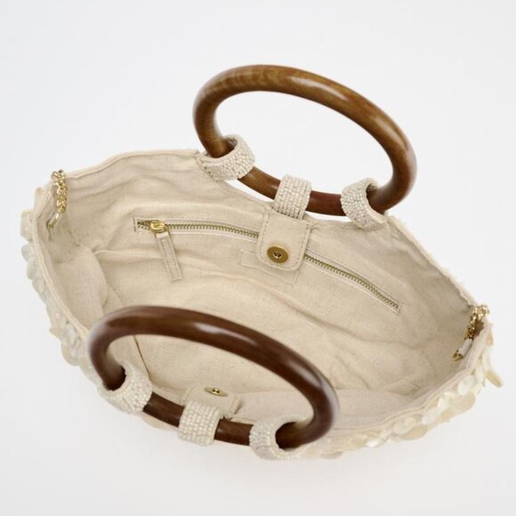 NWT ZARA FAUX MOTHER-OF-PEARL APPLIQUÉ BAG - Picture 5 of 10